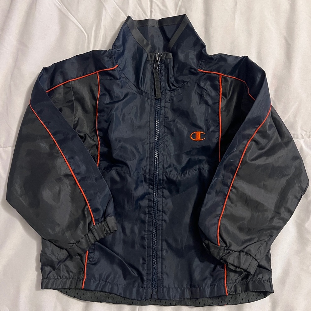 Champion Kids Dark Blue Raincoat with Red Trim